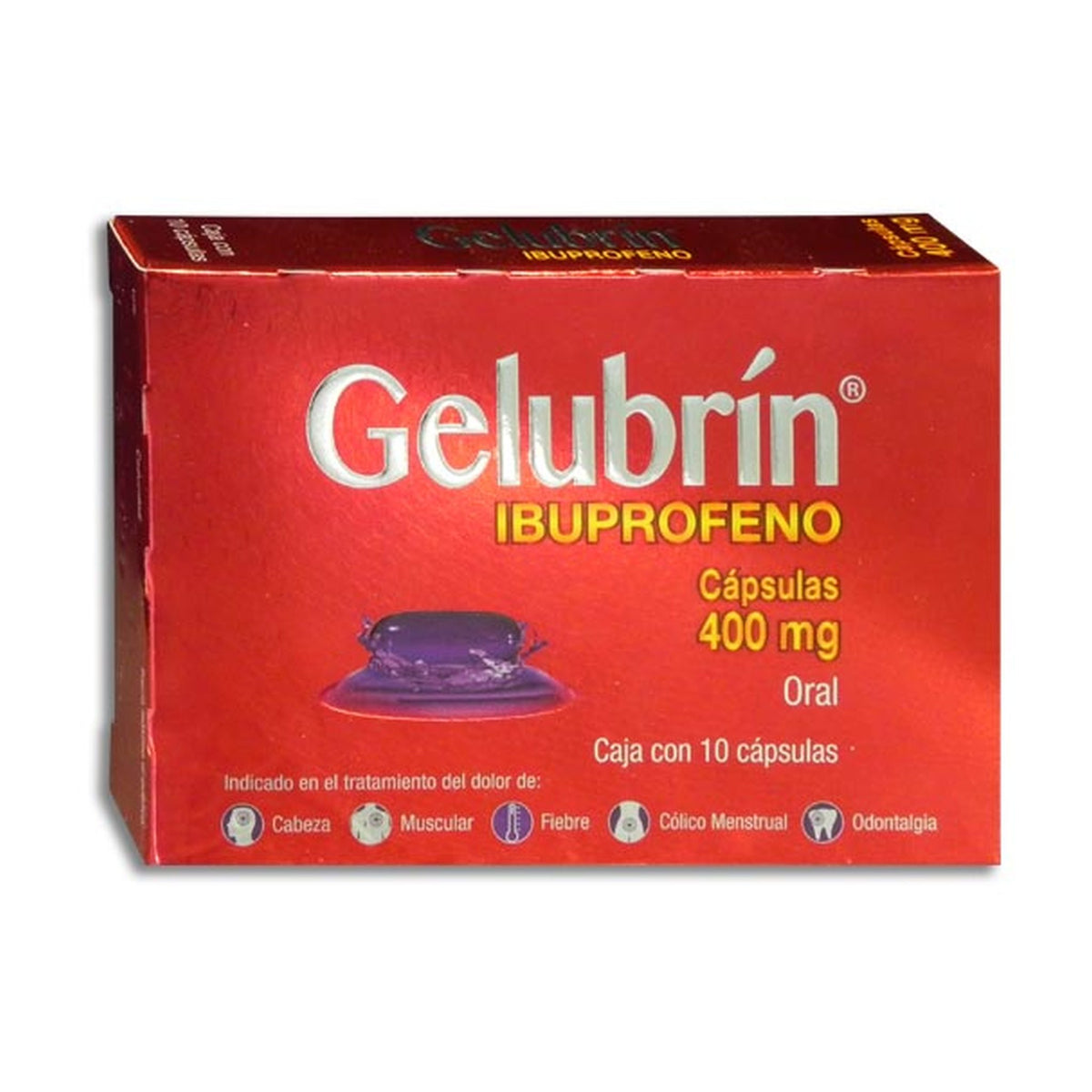 GELUBRIN 10 CAPS 400 MG