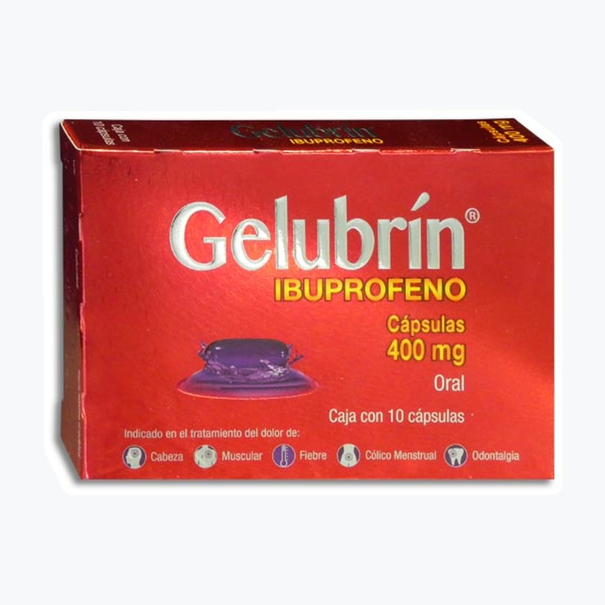 GELUBRIN 10 CAPS 400 MG