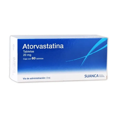 Atorvastatina 20mg Tabletas C60 (Atorvastatina) Suanca