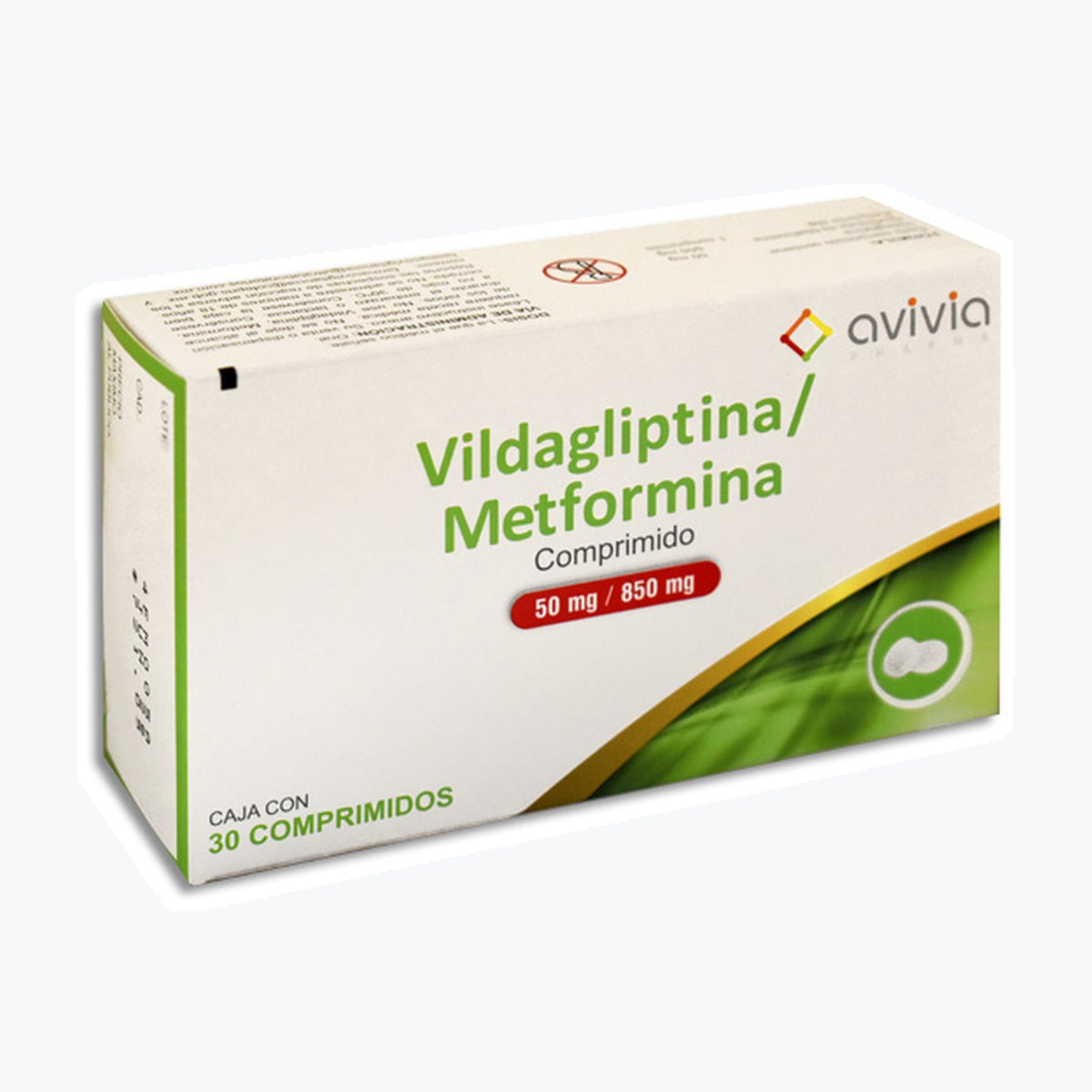 VILDAGLIPTIN/METFORMIN 30 COMP 50/850 MG