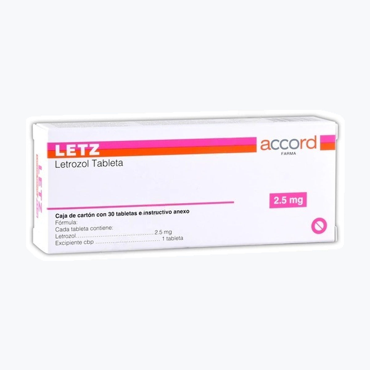Letz 2.5 mg Tabletas C30 (Letrozol) Accord