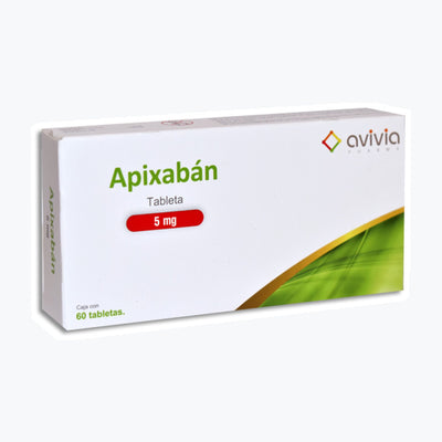 Apixaban 5mg Tabletas C60 (Apixaban) AVIVIA