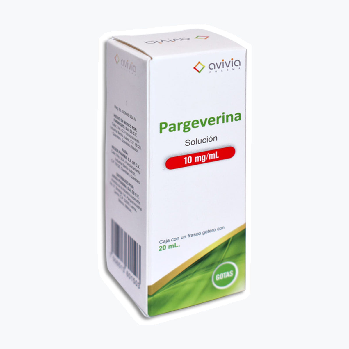 PARGEVERINA SOL 1 GOTERO 10MG/20ML