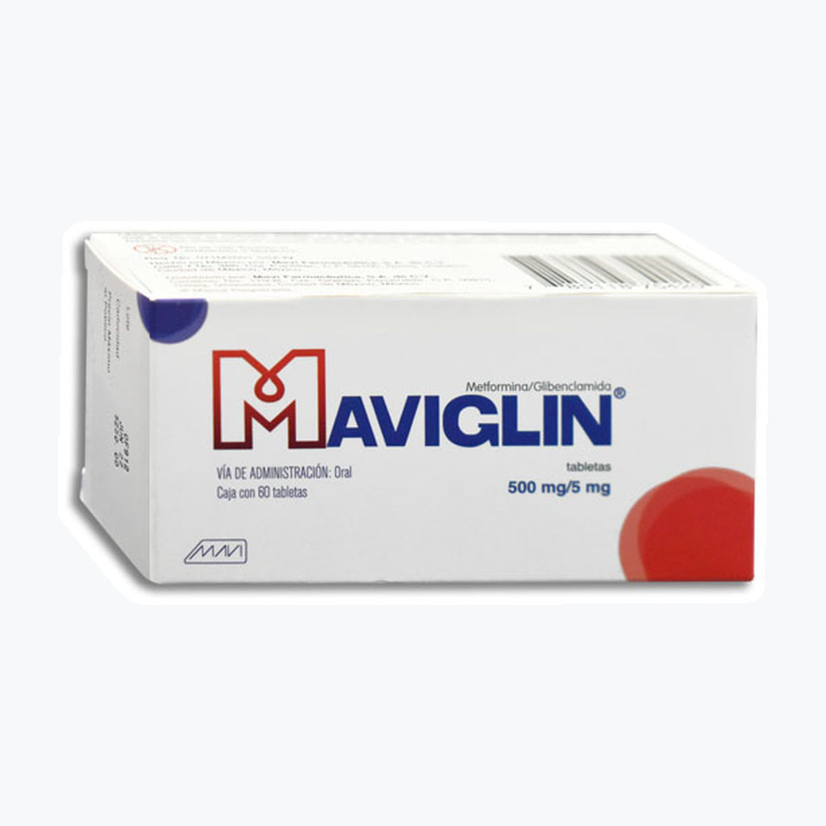 MAVIGLIN 60 TAB 500/5 MG